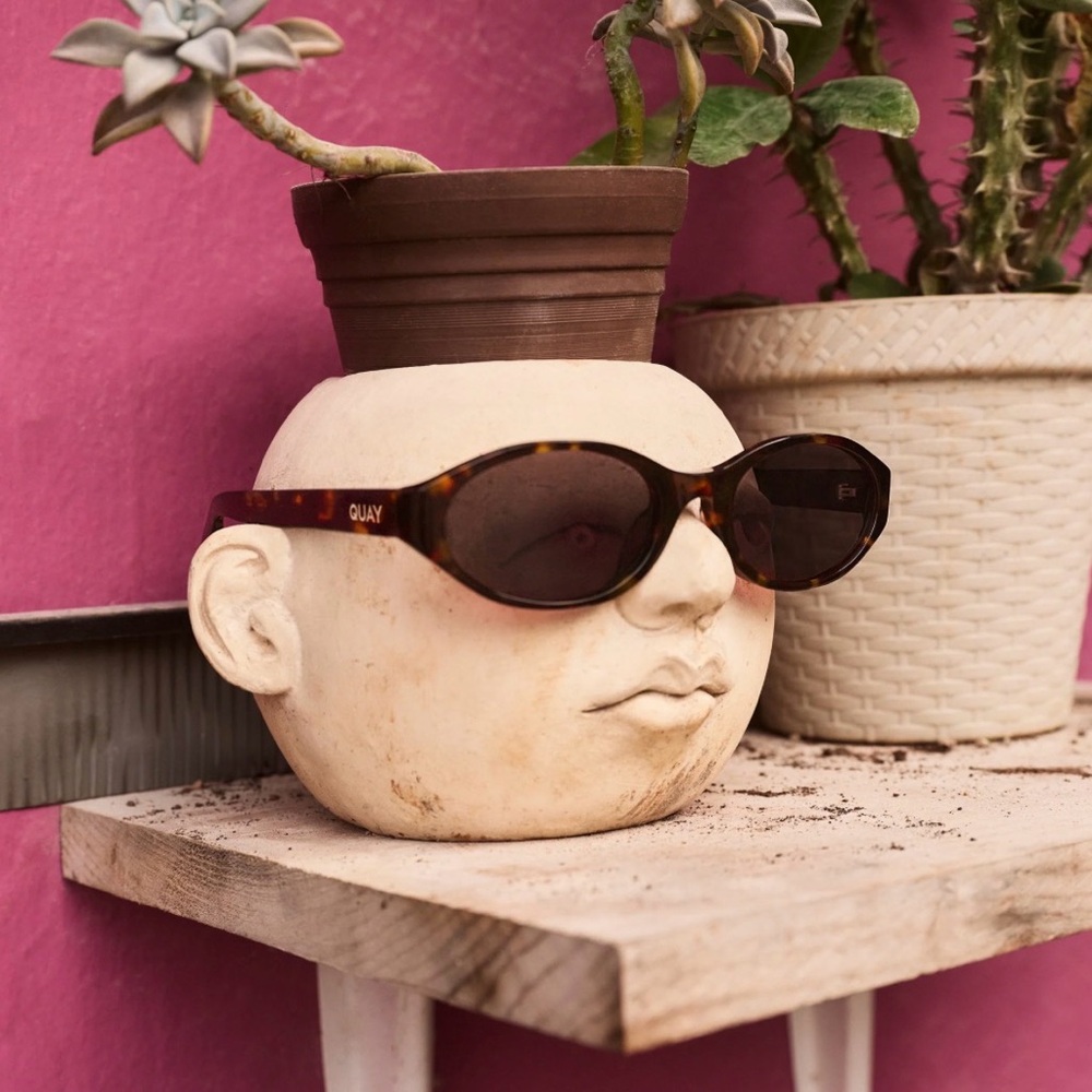 Quay Australia Neutral Tortoise Sunglasses AURA POINTS